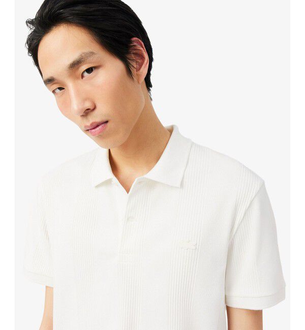 LACOSTE「リブニットポロシャツ」|ポロシャツ|