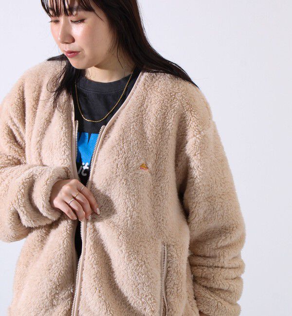 GLOSTER「【KELTY&times;GLOSTER】別注 シャギーフリース ジップカーディガン」|カーディガン|