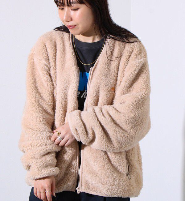 GLOSTER「【KELTY&times;GLOSTER】別注 シャギーフリース ジップカーディガン」|カーディガン|