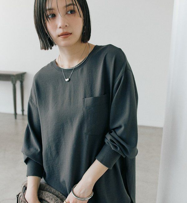  「【冷房・日焼け対策◎/3サイズ展開/手洗い可】ジョーゼットポケットブラウス」|シャツ・ブラウス|