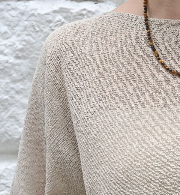 qualite「【夏まで快適に着られる】camifine ニットプルオーバー」|Tシャツ・カットソー|