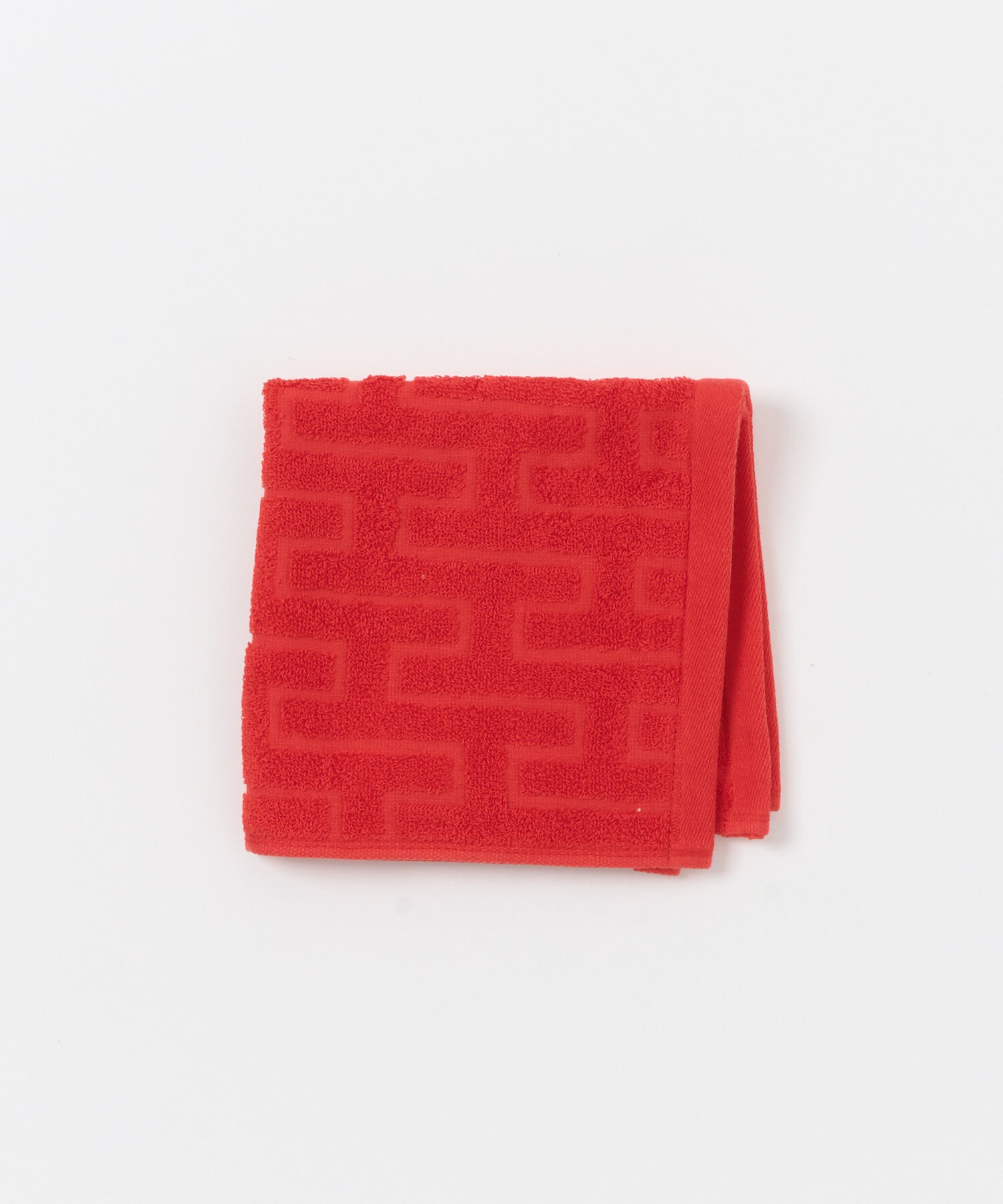 SMELLY「TETO　SUPIMA COTTON HANDTOWEL」|ハンカチ|レッド