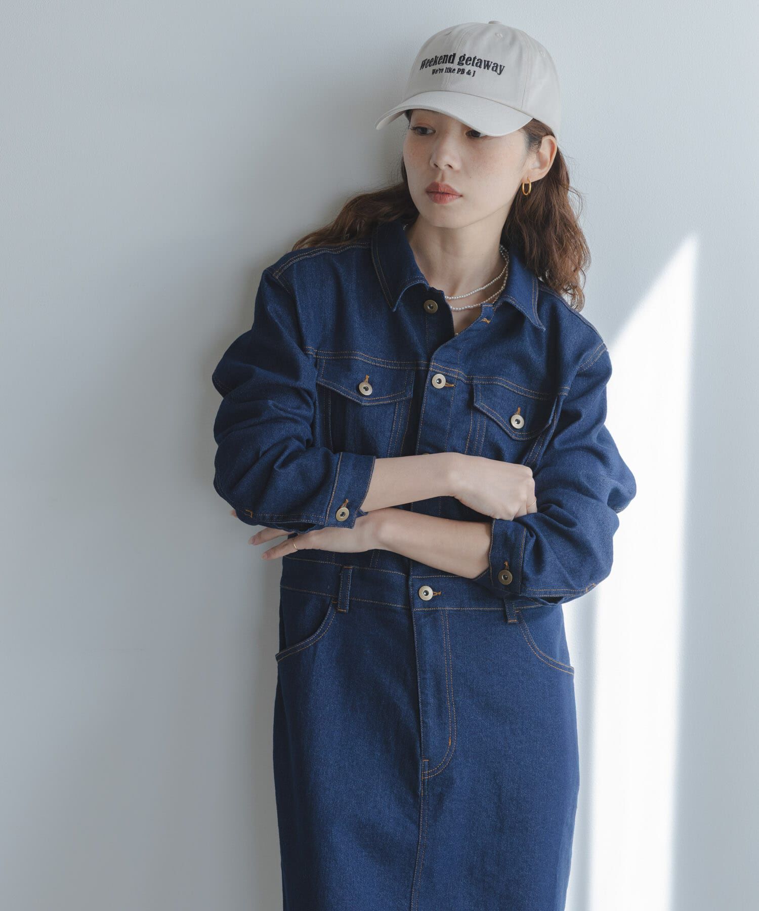 Sonny Label 「デニムジャンパースカート」|ワンピース|