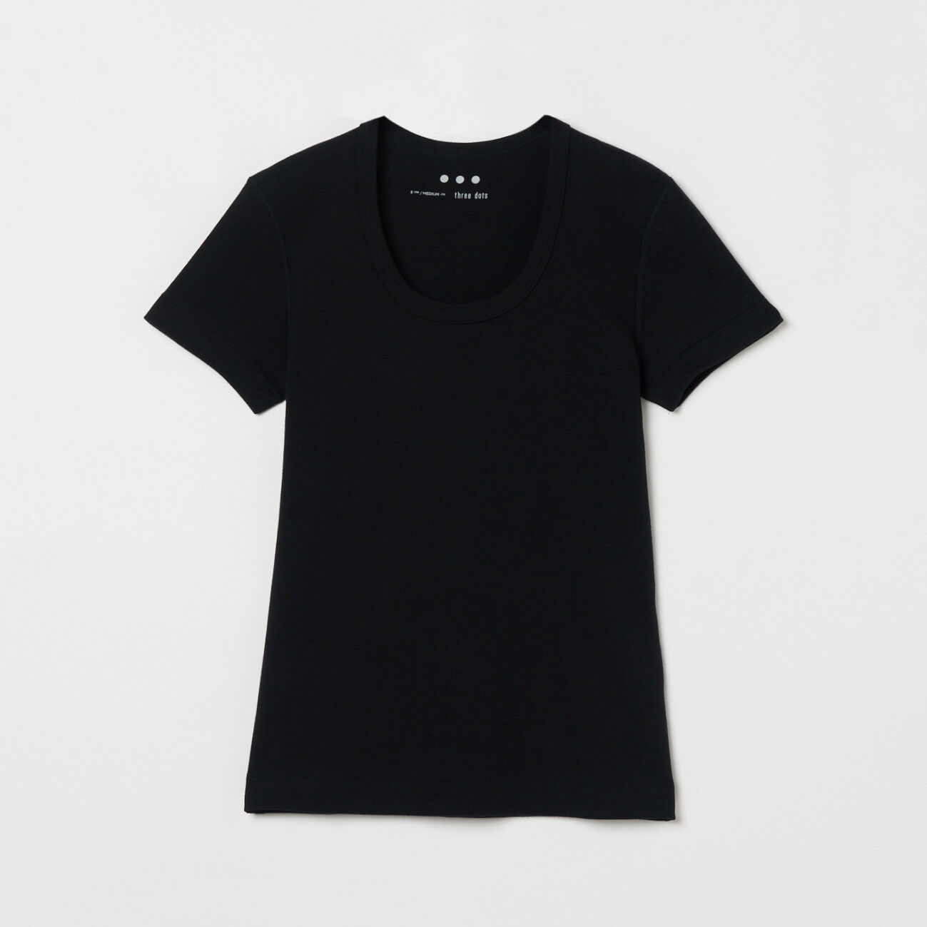 「three dots JESSICA S/S」|Tシャツ・カットソー|ブラック