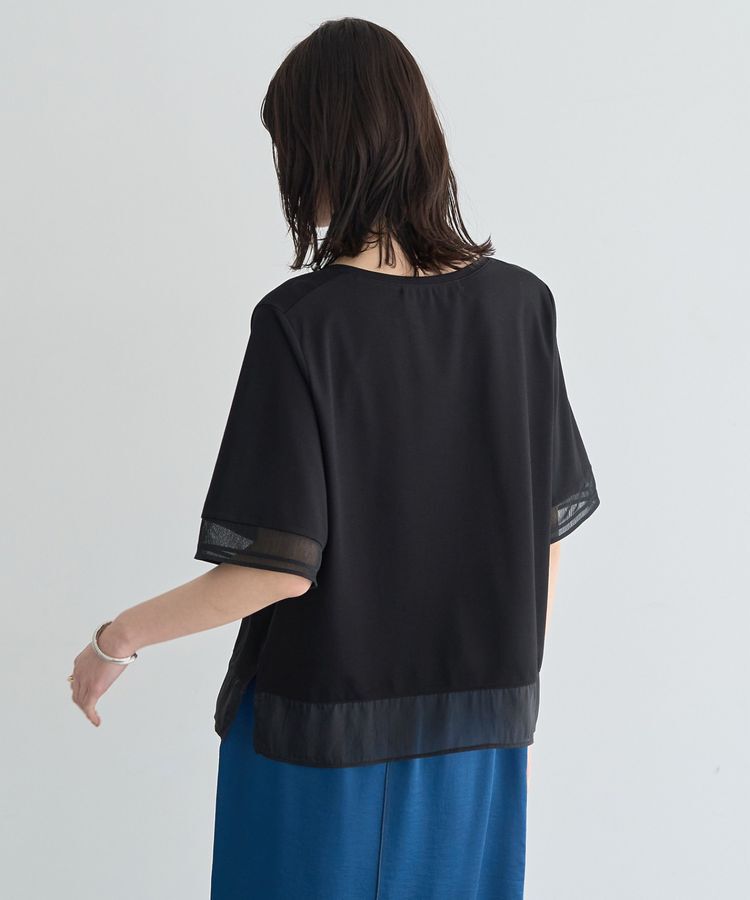 YECCA VECCA「シアーMIXプルオーバー」|Tシャツ・カットソー|
