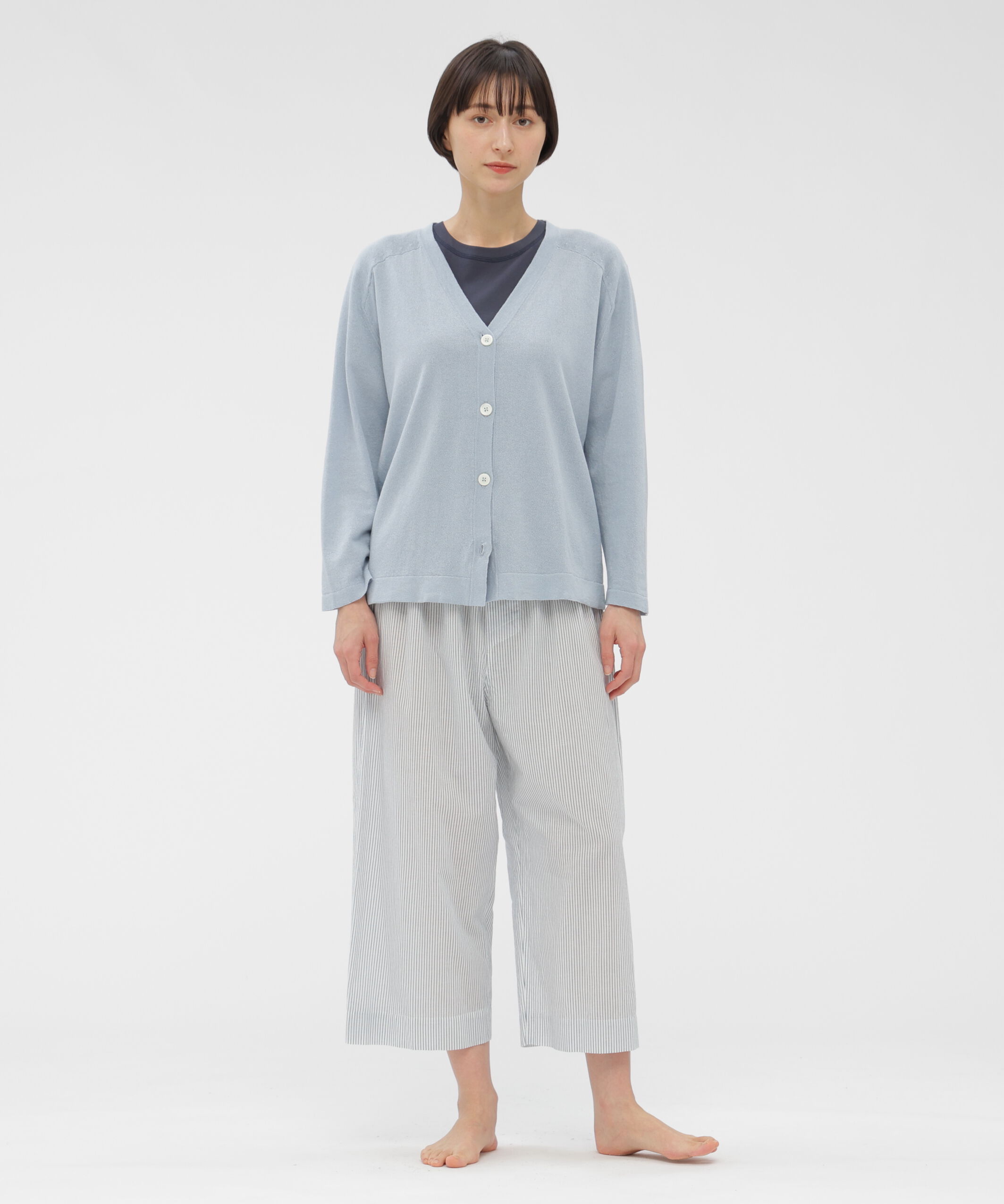 MARGARET HOWELL HOUSEHOLDGOODS「PAPER COTTON KNITWEAR」|カーディガン|