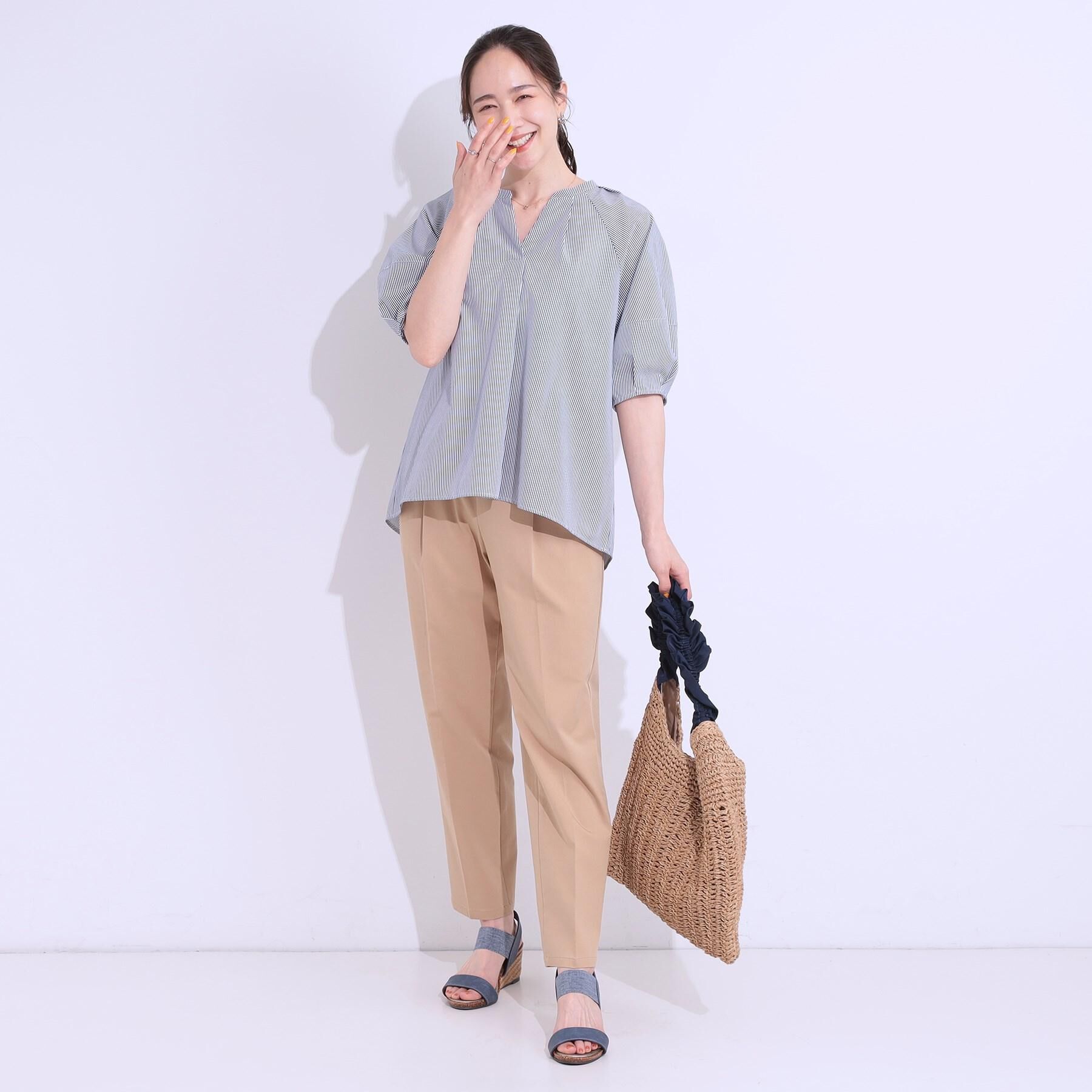 SHOO･LA･RUE「【S-LL/ひんやり】ストレッチで穿きやすい テーパードパンツ」|その他|