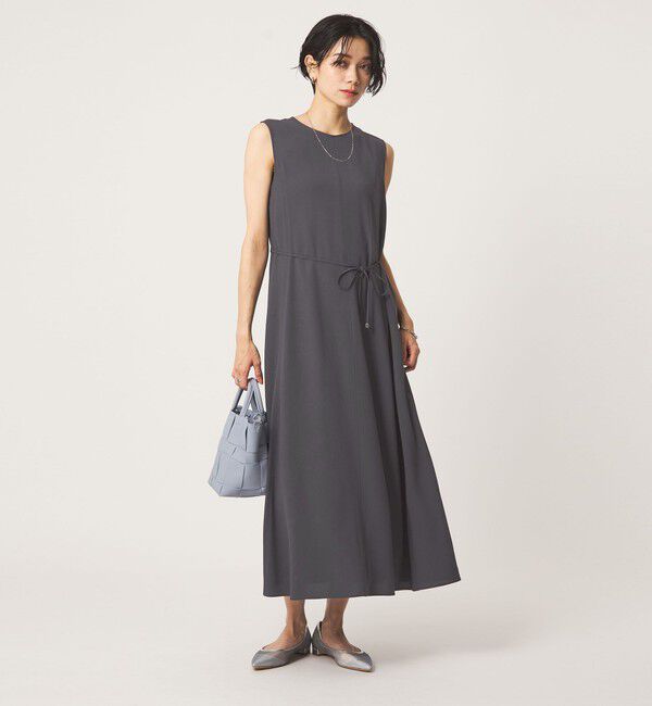 UNITED ARROWS green label relaxing「［size SHORTあり］ジョーゼット テント ワンピース マシンウォッシャブル 接触冷感」|ワンピース|
