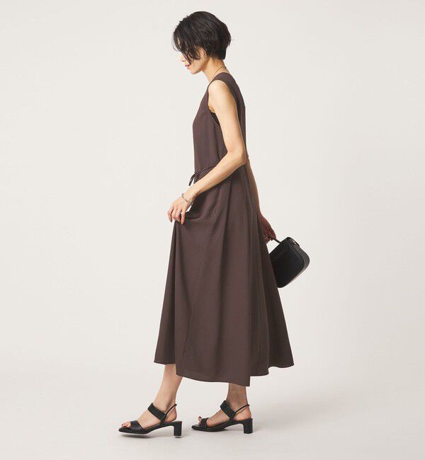 UNITED ARROWS green label relaxing「［size SHORTあり］ジョーゼット テント ワンピース マシンウォッシャブル 接触冷感」|ワンピース|