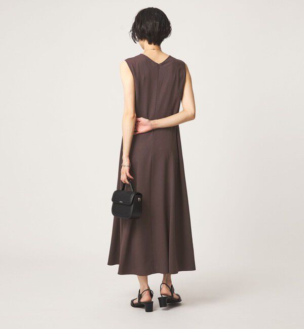 UNITED ARROWS green label relaxing「［size SHORTあり］ジョーゼット テント ワンピース マシンウォッシャブル 接触冷感」|ワンピース|