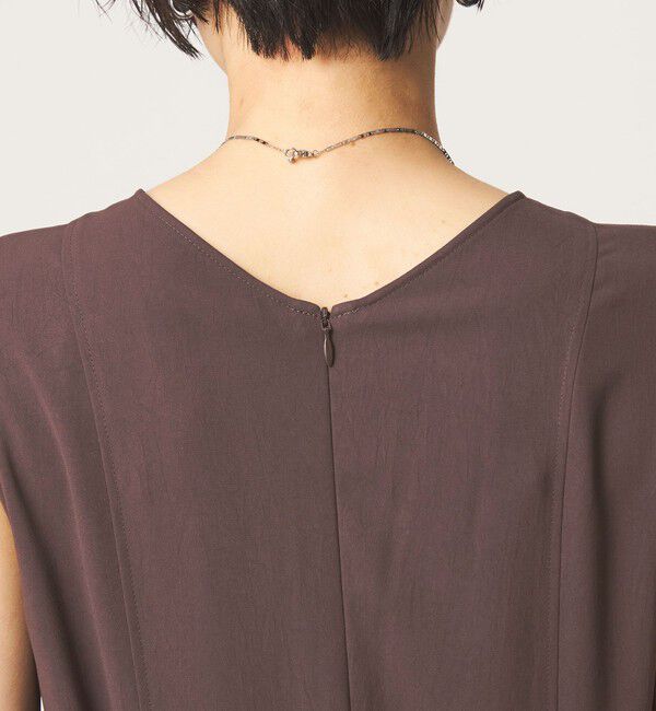 UNITED ARROWS green label relaxing「［size SHORTあり］ジョーゼット テント ワンピース マシンウォッシャブル 接触冷感」|ワンピース|