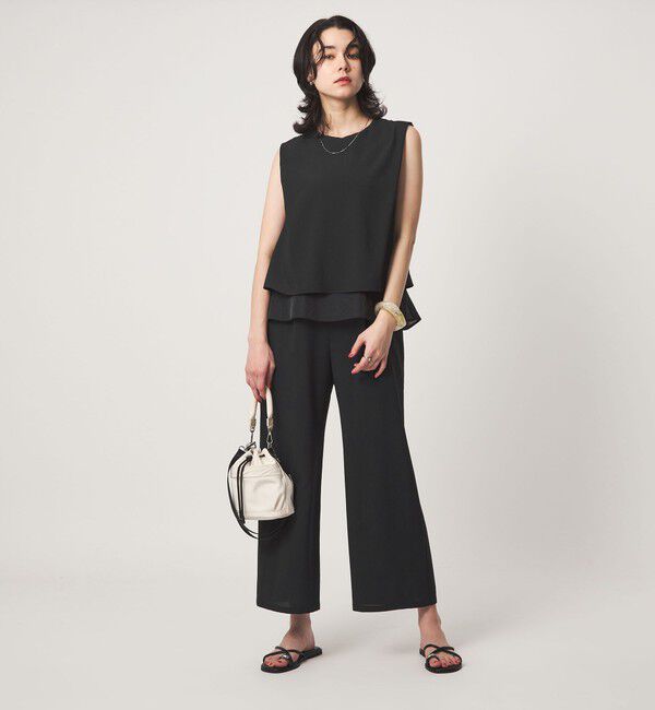 UNITED ARROWS green label relaxing「【結論シリーズ】ダブルフレアオールインワン［size SHORT/TALLあり］」|オールインワン|