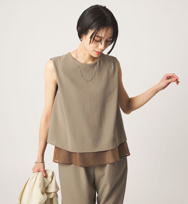 UNITED ARROWS green label relaxing「【結論シリーズ】ダブルフレアオールインワン［size SHORT/TALLあり］」|オールインワン|