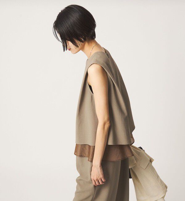 UNITED ARROWS green label relaxing「【結論シリーズ】ダブルフレアオールインワン［size SHORT/TALLあり］」|オールインワン|