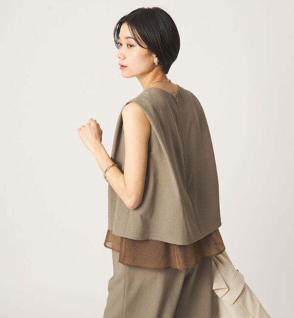 UNITED ARROWS green label relaxing「【結論シリーズ】ダブルフレアオールインワン［size SHORT/TALLあり］」|オールインワン|