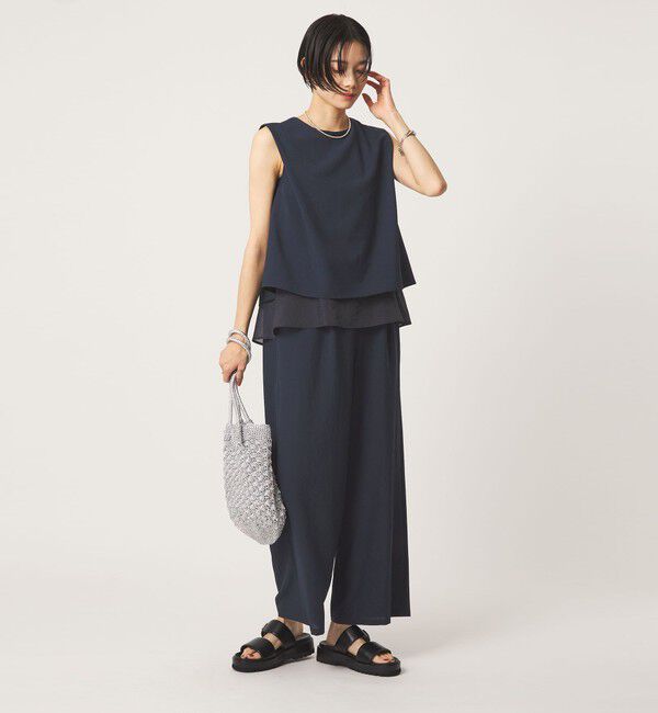 UNITED ARROWS green label relaxing「【結論シリーズ】ダブルフレアオールインワン［size SHORT/TALLあり］」|オールインワン|