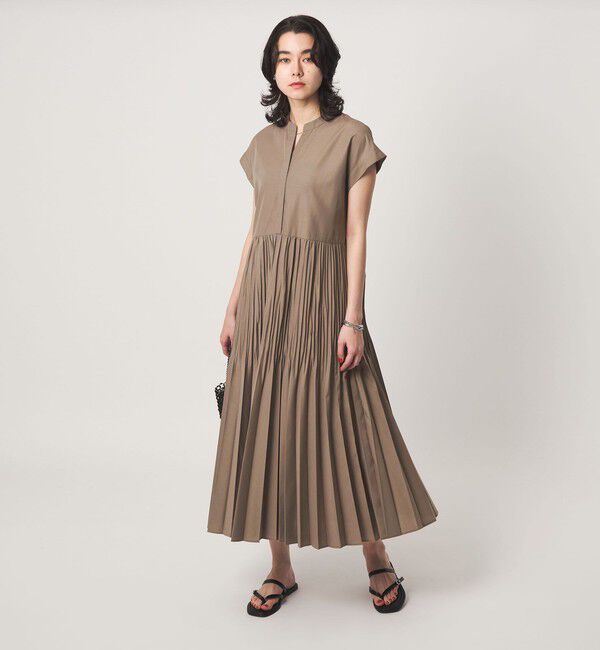 UNITED ARROWS green label relaxing「【結論シリーズ】全方位映えプリーツワンピ［size SHORT/TALLあり］」|ワンピース|
