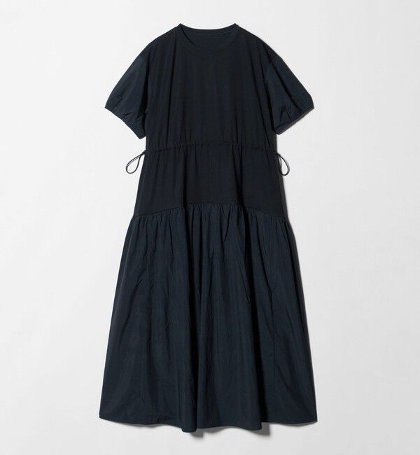 UNITED ARROWS green label relaxing「タフタ ドッキング ワンピース」|ワンピース|NAVY