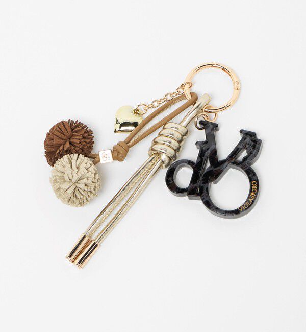 BEAUTY&YOUTH UNITED ARROWS「＜VIOLAd&rsquo;ORO＞ポンポン ロゴ バッグチャーム」|チャーム・キーホルダー|