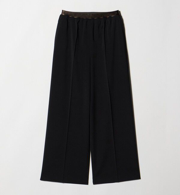 BEAUTY&YOUTH UNITED ARROWS「ゴムギャザー ワイドパンツ ウォッシャブル 防シワ」|その他|BLACK