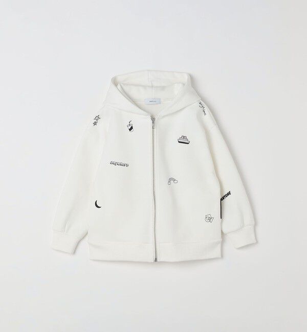 SHIPS any「SHIPS any:〈洗濯機可能〉ポンチ デザイン ジップ パーカー <KIDS>」|パーカー|