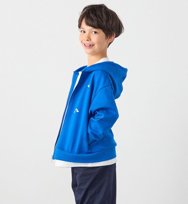SHIPS any「SHIPS any:〈洗濯機可能〉ポンチ デザイン ジップ パーカー <KIDS>」|パーカー|
