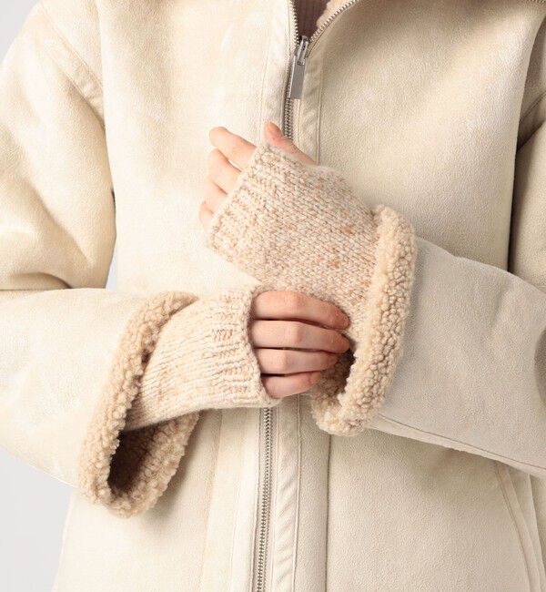 TOMORROWLAND GOODS「Johnstons of Elgin ドネガル ニットグローブ」|手袋|
