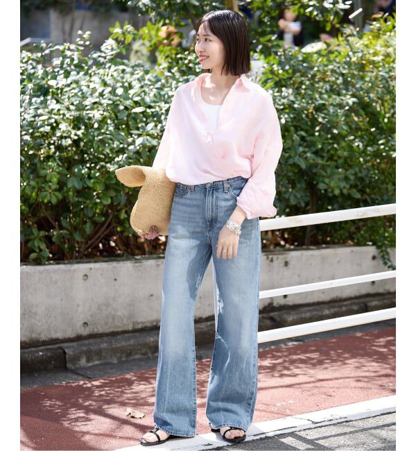 SLOBE IENA「LEVI'S/リーバイス RIBCAGE WIDE LEG A6081-0020」|デニム|