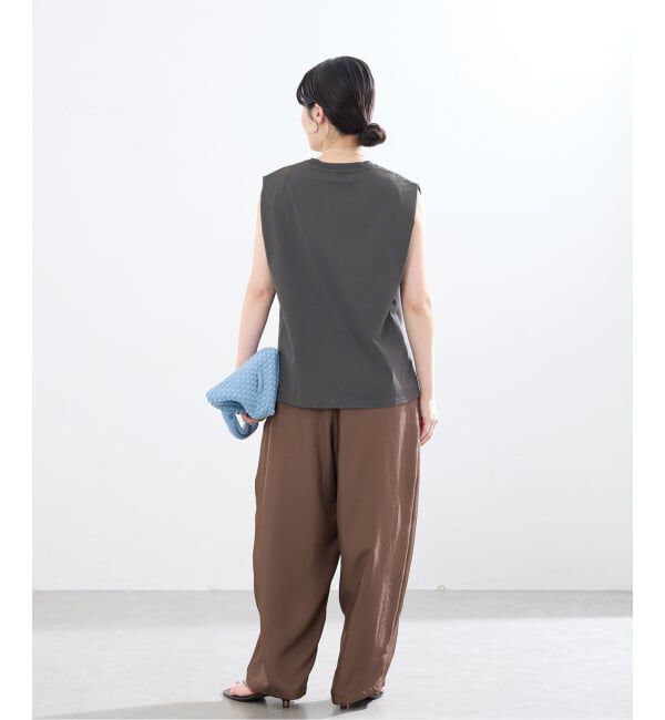 IENA「《予約》マーセライズ ノースリTシャツ」|Tシャツ・カットソー|