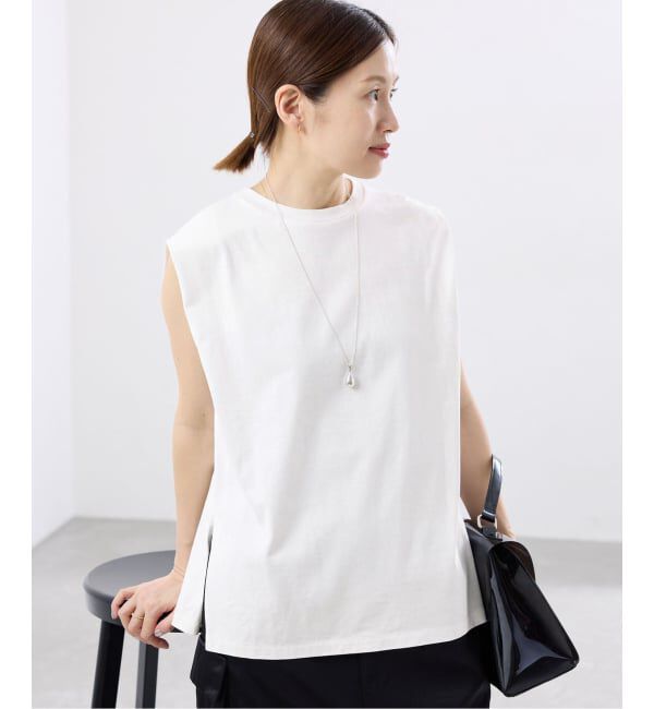 IENA「《予約》マーセライズ ノースリTシャツ」|Tシャツ・カットソー|