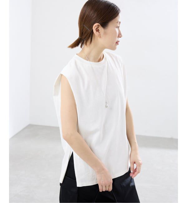 IENA「《予約》マーセライズ ノースリTシャツ」|Tシャツ・カットソー|