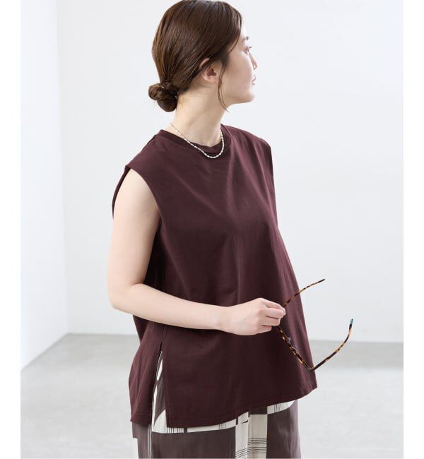 IENA「《予約》マーセライズ ノースリTシャツ」|Tシャツ・カットソー|