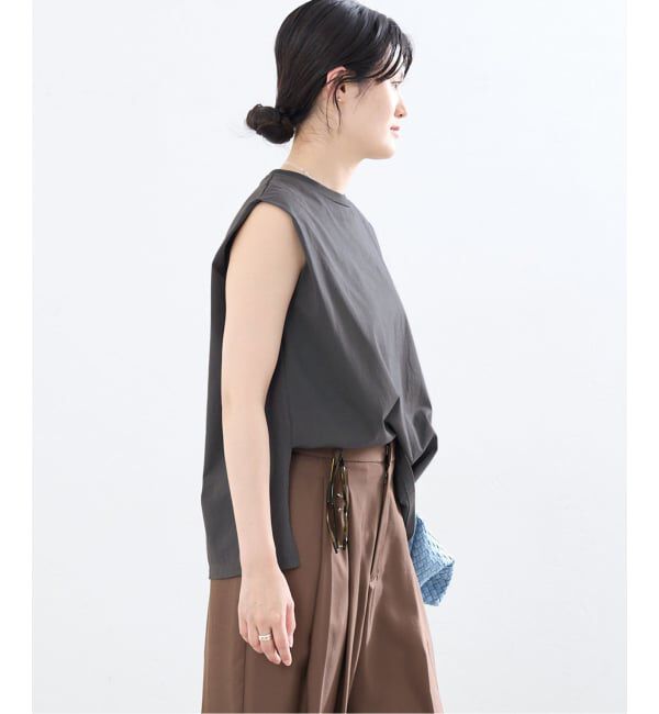 IENA「《予約》マーセライズ ノースリTシャツ」|Tシャツ・カットソー|