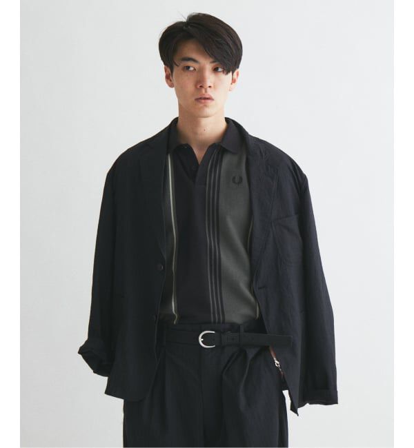 JOURNAL STANDARD「FRED PERRY / フレッドペリー 別注 ストライプ ピケ ポロシャツ」|ポロシャツ|