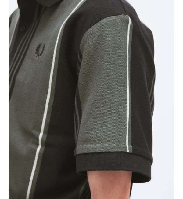 JOURNAL STANDARD「FRED PERRY / フレッドペリー 別注 ストライプ ピケ ポロシャツ」|ポロシャツ|