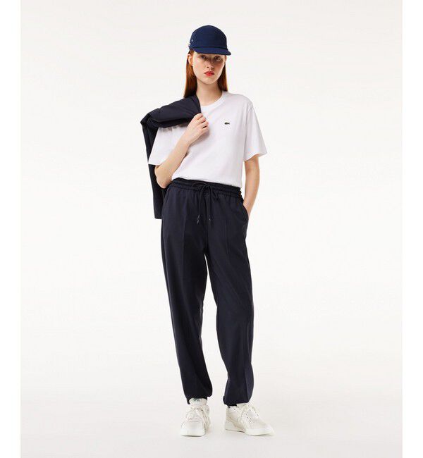 LACOSTE「ハイクオリティ ピマコットン仕立て ワンポイントソフトタッチ半袖Tシャツ」|Tシャツ・カットソー|