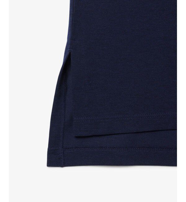 LACOSTE「サイドスリット スキッパーネック ドレープポロシャツ」|ポロシャツ|