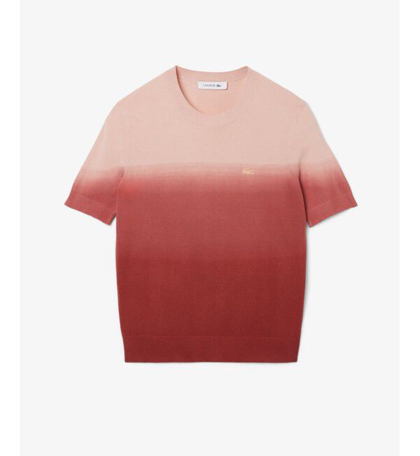 LACOSTE「グラデーションニットTシャツ」|ニット・セーター|