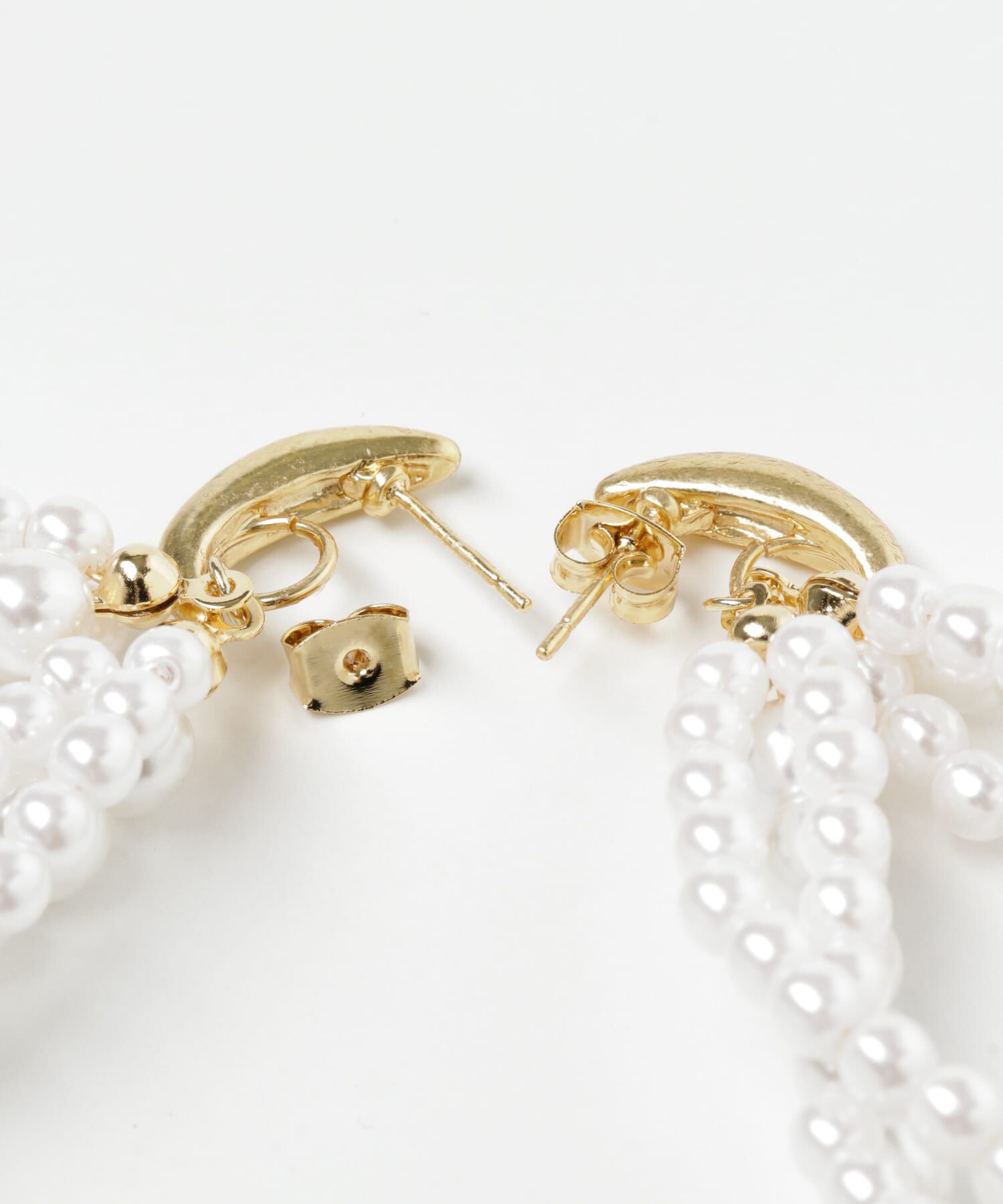 SMELLY「ツブツブパールフープピアス」|ピアス|