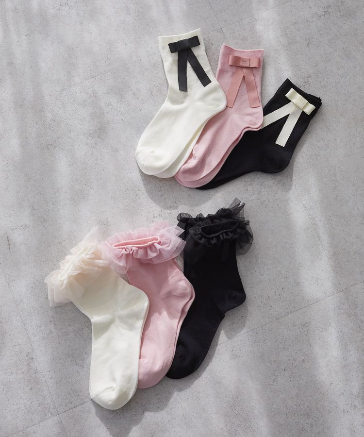 Maison de FLEUR「グログランリボンソックス」|その他|