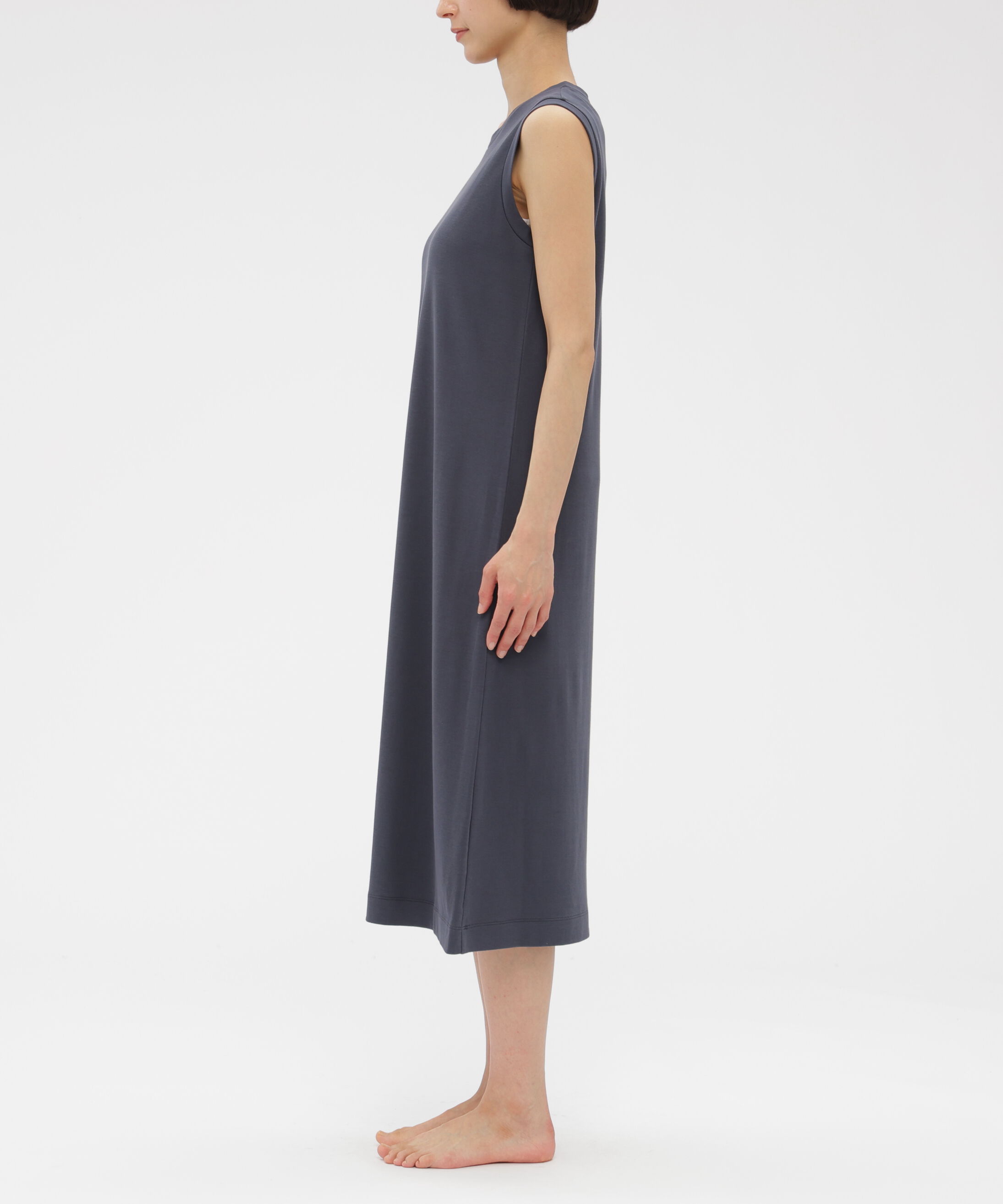 MARGARET HOWELL HOUSEHOLDGOODS「HIGHTWIST COTTON JERSEY DRESS」|ワンピース|
