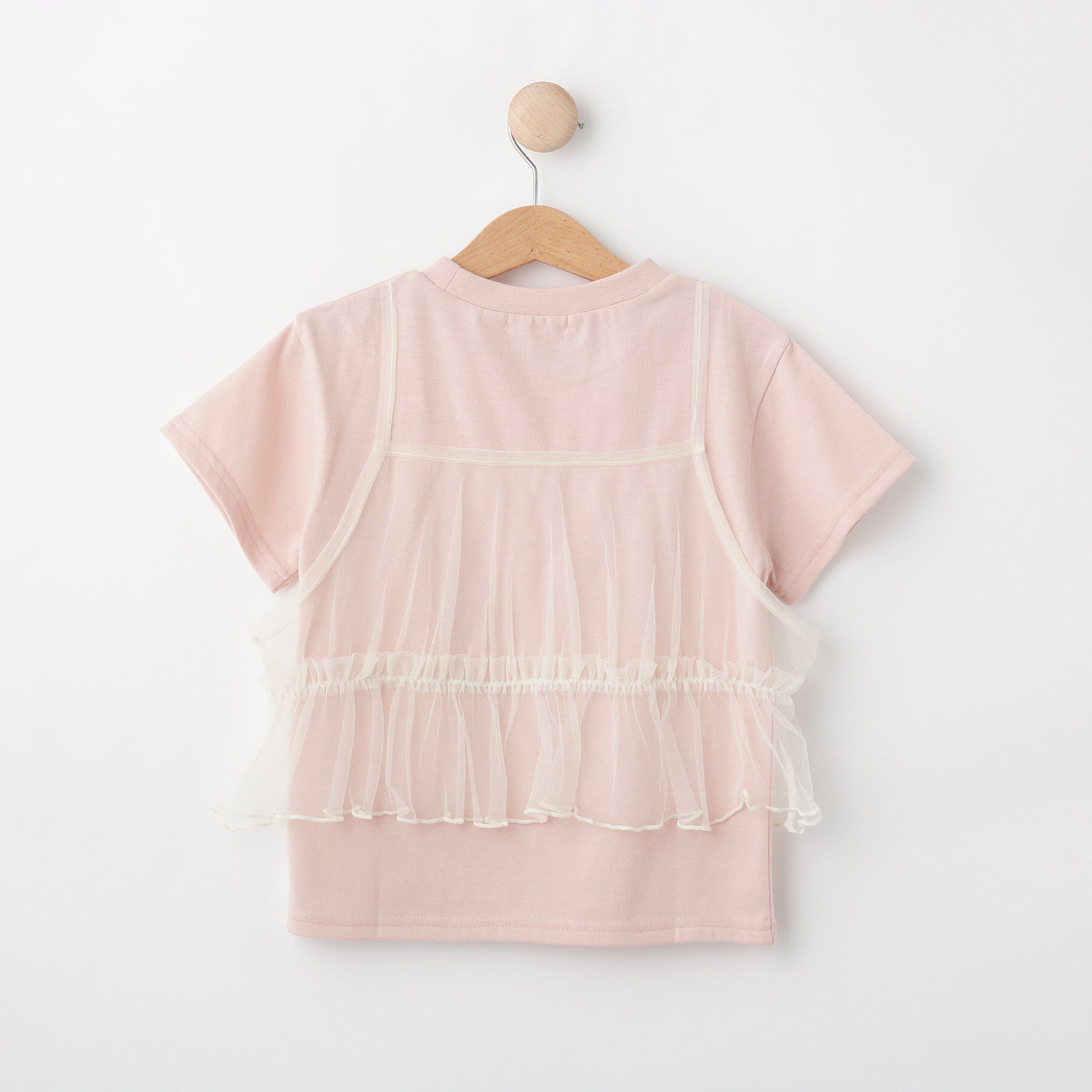 SHOO･LA･RUE「【100-120cm】チュールキャミTシャツ」|Tシャツ・カットソー|