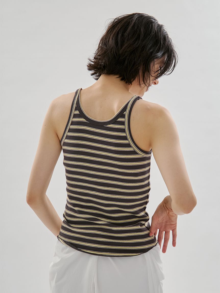 emmi atelier「カップインボーダータンクトップ」|タンクトップ|