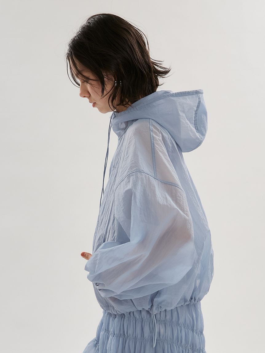 emmi atelier「シアーナイロンブルゾン【セットアップ対応】/ウォッシャブル」|ブルゾン・スタジャン|