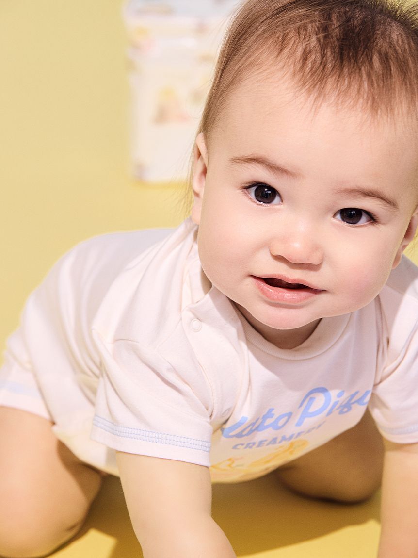 GELATO PIQUE KIDS & BABY「【BABY】【接触冷感】アイスクリームベアワンポイントロンパース」|ロンパース|