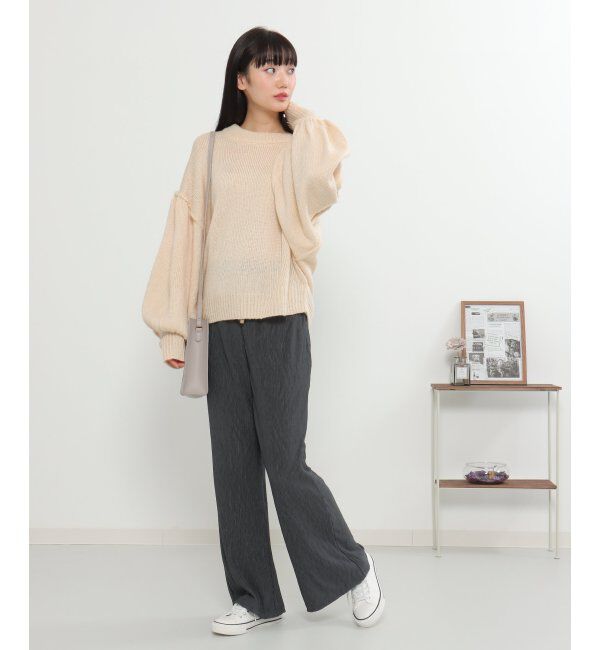 VENCE share style「プリーツパンツ」|デニム|
