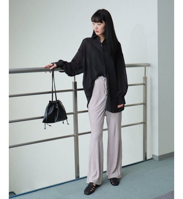 VENCE share style「プリーツパンツ」|デニム|