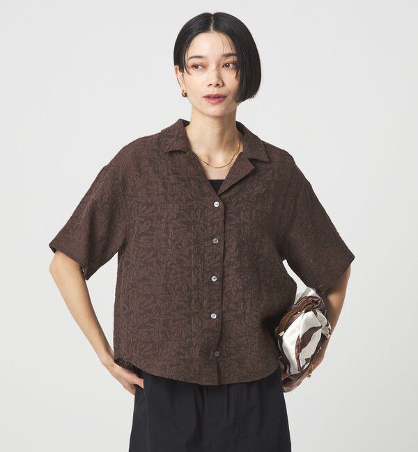 UNITED ARROWS green label relaxing「ジャガード シャツ」|シャツ・ブラウス|MD.BROWN