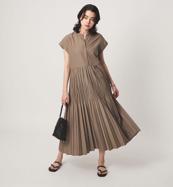 UNITED ARROWS green label relaxing「【結論シリーズ】全方位映えプリーツワンピ［size SHORT/TALLあり］」|ワンピース|