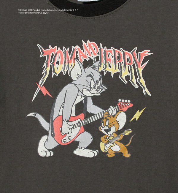 UNITED ARROWS green label relaxing「【別注】＜URBAMENT＞TOM and JERRY リンガーTシャツ / キッズ 100cmー130cm」|Tシャツ・カットソー|